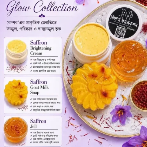 Saffron Premium Face Care Combo (Night Cream + Day Cream + Saffron Gel)