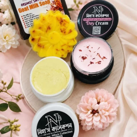 Saffron Complete Skincare Combo (Night Cream + Day Cream + Goat Milk Soap)