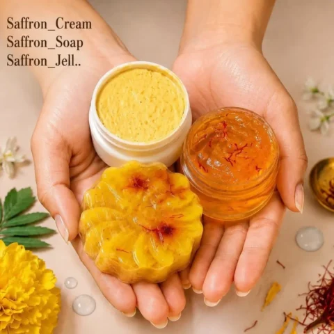 Saffron Super Bright Face Combo (Night Cream + Goat Milk Soap + Saffron Gel)