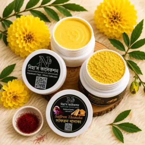 Magic Brightening Duo (Saffron Night Cream + Homemade Saffron Thanaka)